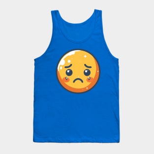 Crying Face Emoji Tank Top